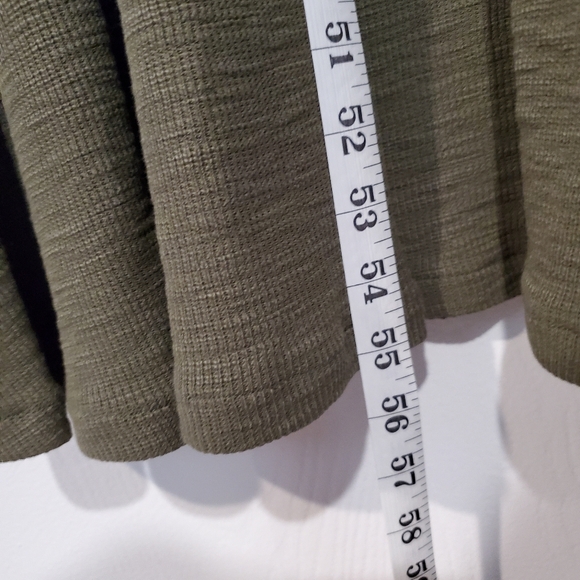 Polo Ralph Lauren Army Green Thermal Knit Midi Maxi Dress, Sz XL - Picture 4 of 9